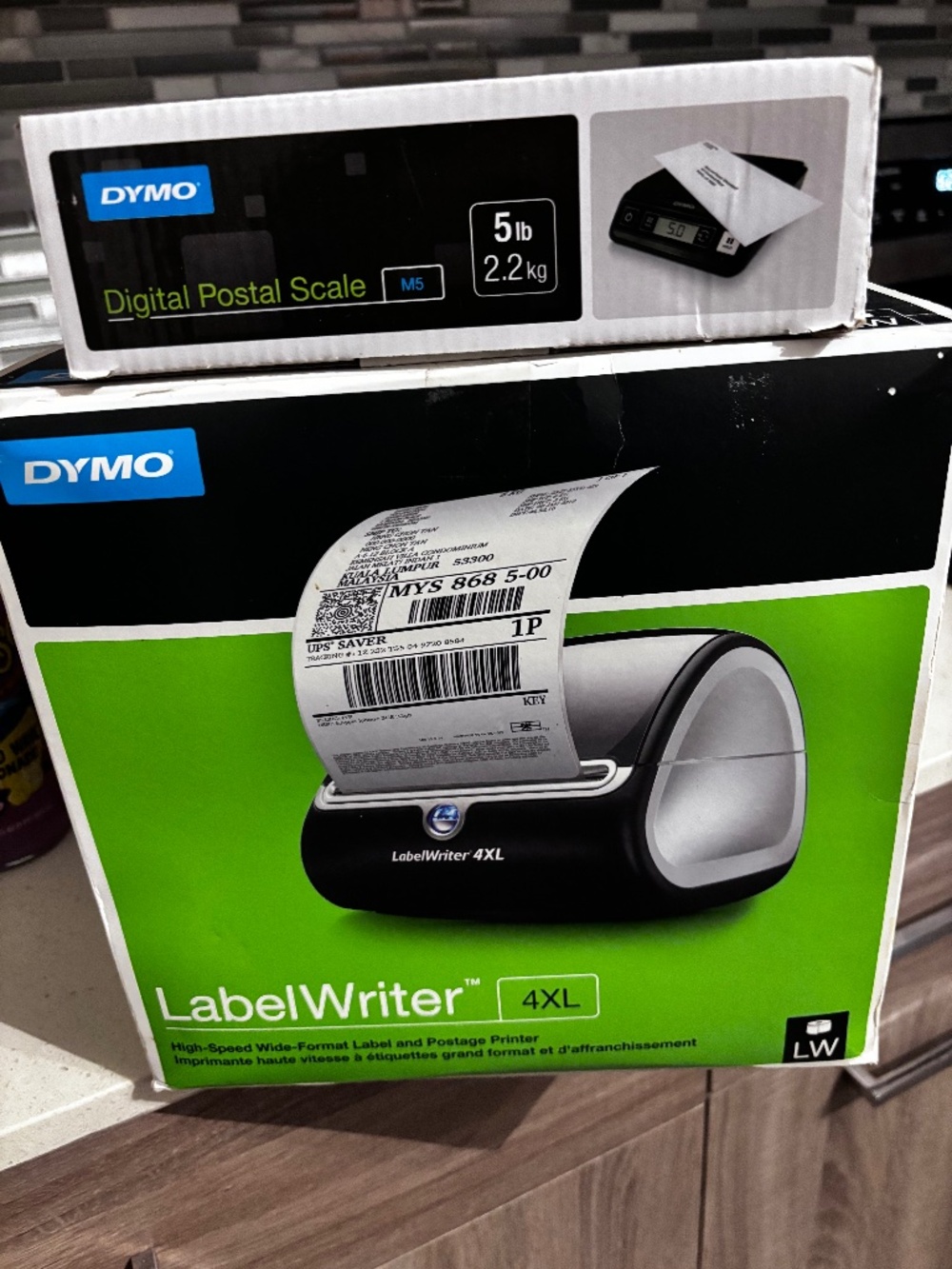 DYMO LabelWriter 4XL Shipping Label Printer + Postal Scale Bundle